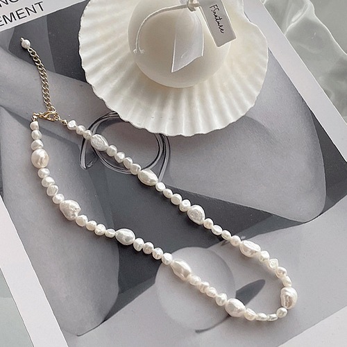 Real fresh-water pearl necklace
